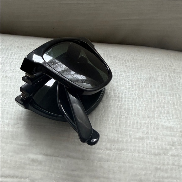 Bvlgari Polarized Black Matt Sunglasses with Silver Accents - Picture 8 of 9